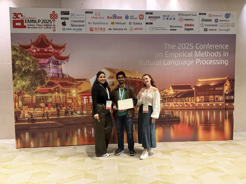 Two Outstanding Paper Awards at EMNLP 2025