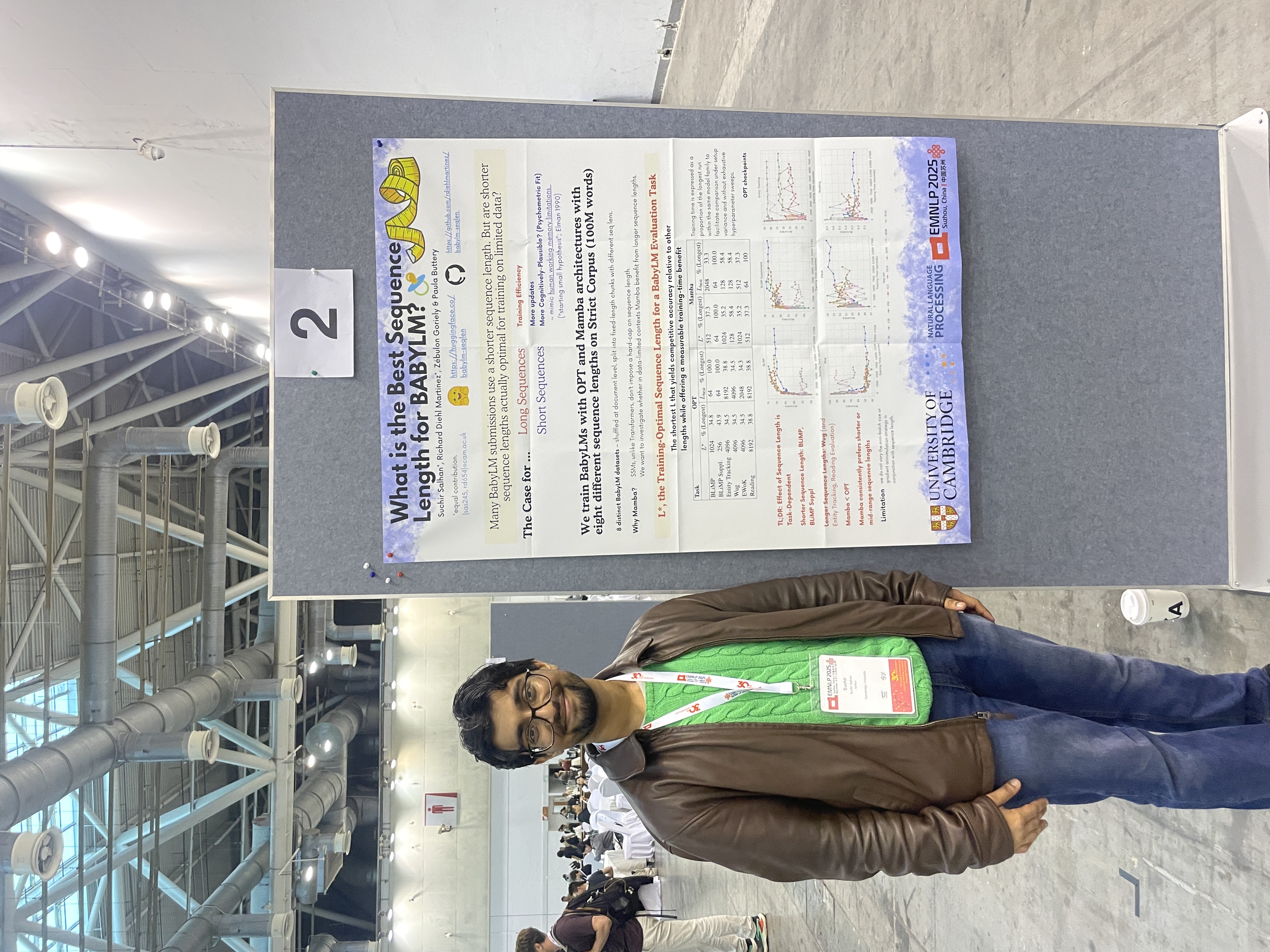 BabyLM poster at EMNLP 2025